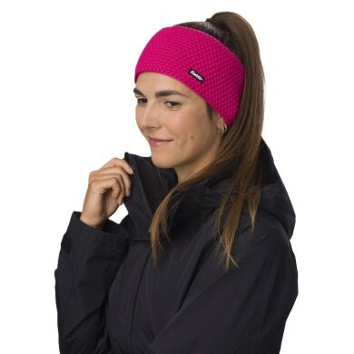 Polar Bear Headband Jamies (Lining made from fleece merino wool) pink Ladies