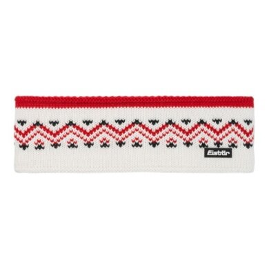 Polar Bear Headband Vincent Nordic Merinomix - white/red - 1 piece