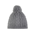Polar Bear Knitted Hat (Pom Pom) Afra Ladies - Light Grey - 1 Piece