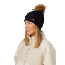 Polar Bear Knitted Hat (Pom Pom) Afra Lux - black