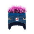 Polar Bear Winter Hat (Ear Hat) Campo Cocker SA - anthracite grey/blue/pink - 1 piece