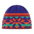 Polar Bear Winter Hat (Beanie) Pixie - orange/blue - 1 piece
