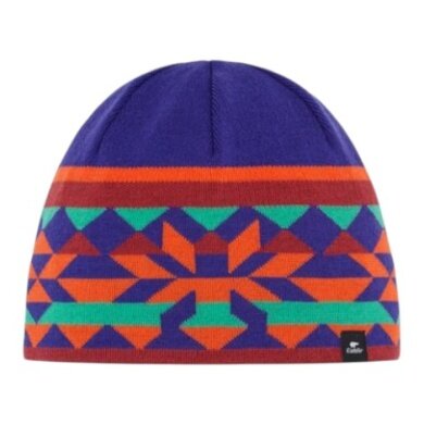Polar Bear Winter Hat (Beanie) Pixie - orange/blue - 1 piece