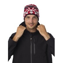 Polar Bear Winter Hat (Beanie) Pixie - red/blue - 1 piece