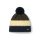 Polar Bear Winter Hat Star with Pom Pom navy blue/olive green - 1 piece