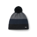 Polar Bear Winter Hat Star with Pom Pom (Pompom) black/grey - 1 piece