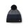 Polar Bear Winter Hat Star with Pom Pom (Pompom) black/grey - 1 piece