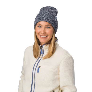 Polar Bear Winter Hat (Beanie, Merinomix) Swell Night Blue Melange - 1 Piece