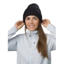 Polar Bear Winter Hat (Beanie) Alea - coarse ribbed structure - ladies black - 1 piece