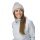 Polar Bear Winter Hat (Beanie) Alea - coarse ribbed structure - ladies light grey - 1 piece