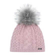 Polar Bear Knitted Hat (Pom Pom) Afra Lux - pink