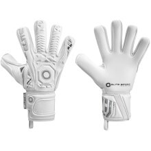 Elite Sport Goalkeeper Gloves Supreme FN - 4mm Ultra GTech Pro Latex for all weather conditions, Negative Contact - white