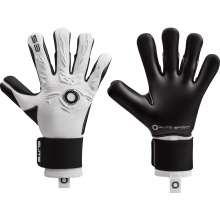 Elite Sport Goalkeeper Gloves Neo Revolution X - 4mm Ultra GTech Pro Latex for exceptional grip - white/black