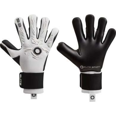 Elite Sport Goalkeeper Gloves Neo Revolution X - 4mm Ultra GTech Pro Latex for exceptional grip - white/black