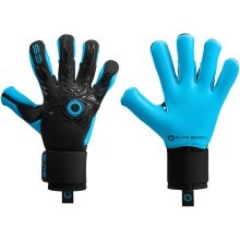 Elite Sport Goalkeeper Gloves Neo Revolution II - 4mm EsTec Aqua 5007B Latex for cold/wet weather - black/aqua
