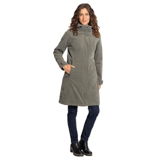 Elkline Winter Coat Glasgow Cord (windproof, waterproof, warm) stone grey ladies