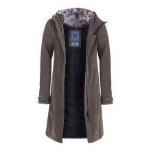 Elkline Winter Coat Glasgow Cord (windproof, waterproof, warm) brown/stone grey ladies