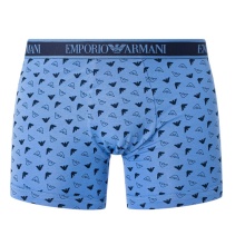 Emporio Armani Underwear Boxer Shorts Stretch Cotton blue/dark blue patterned Men's - 3 pieces
