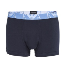 Emporio Armani Underwear Boxer Shorts Trunk Stretch Cotton Navy Blue Men's - 3 Pieces