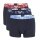 Emporio Armani Underwear Boxer Shorts Trunk Stretch Cotton Navy Blue Men's - 3 Pieces