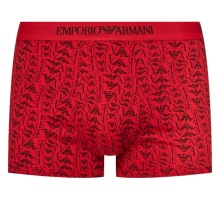 Emporio Armani Underwear Boxer Shorts Trunk Cotton Black/Red Patterned Men's - 3 Pieces