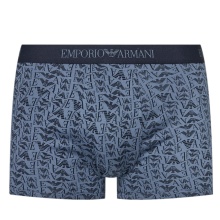 Emporio Armani Underwear Boxer Shorts Trunk Cotton Dark Blue Patterned Men's - 3 Pieces