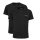 Emporio Armani V-Neck Stretch Shirt (95% Cotton) Black Underwear for Men - Pack of 2