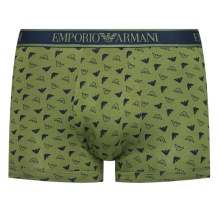 Emporio Armani Underwear Boxer Shorts Trunk Cotton Dark Blue/Green Patterned Men's - 3 Pieces