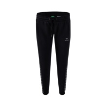 Erima Jogging Pants Essential Team Sweatpants (soft cotton blend, zip pockets) black/grey Women
