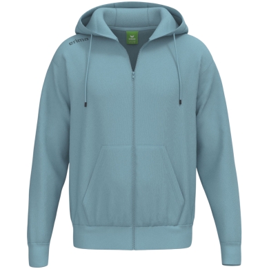 Erima Hooded Sweatshirt TS Hoodie Full Zip (Mixed Fabric) blue Men's