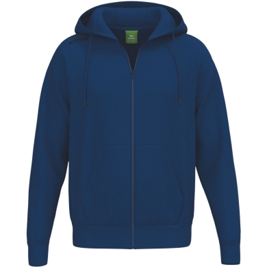Erima Hooded Sweatshirt TS Hoodie Full Zip (Mixed Fabric) navy blue Men's