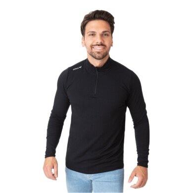 Erima Sport Long Sleeve Roll Neck Half-Zip (soft stretch material) black men's
