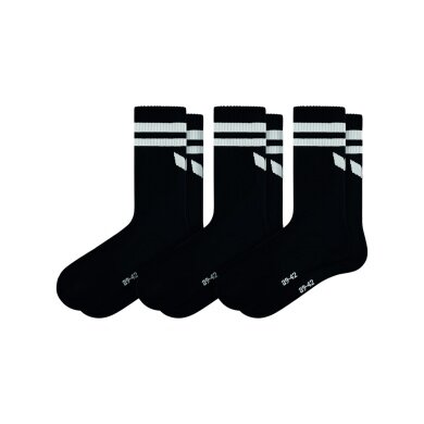 Erima Sports Socks Wings (Cotton) black/white - 3 pairs