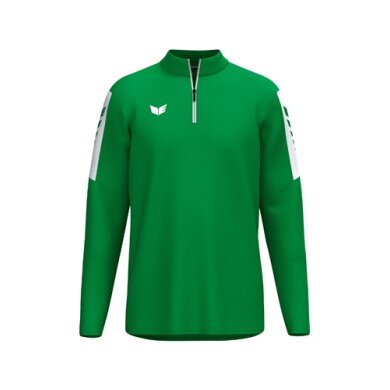 Erima Sport Long Sleeve Shirt Intro Training Top (Half-Zip, durable functional material) green men's
