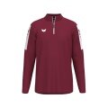 Erima Sport Long Sleeve Shirt Intro Training Top (Half-Zip, Durable Functional Material) Bordeaux Red Boys