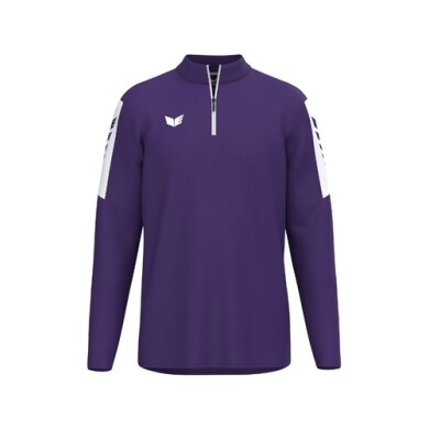 Erima Sport Long Sleeve Shirt Intro Training Top (Half-Zip, durable functional material) violet Men's