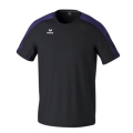 Erima Sport T-shirt Evo Star (100% recycled Polyester, lightweight) black/purple children
