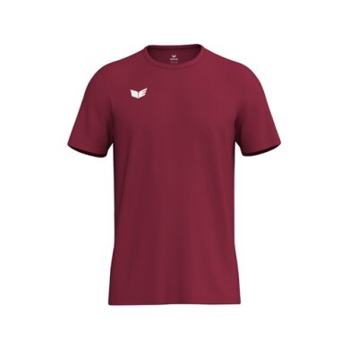 Erima Sport T-shirt Intro Function (100% recycled polyester, lightweight, quick-drying) burgundy men