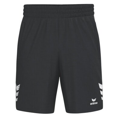 Erima Celebrate 125 Short Sports Trousers (100% Polyester, elastic waistband with drawstring) short black men's