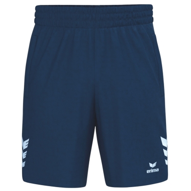 Erima Celebrate 125 Short Sports Trousers (100% Polyester, elasticated waistband with drawstring) short navy blue men's