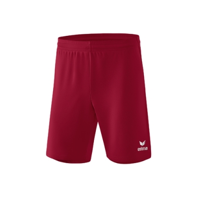 Erima Rio 2.0 Short Sports Trousers (100% Polyester, lightweight, elastic material) short burgundy men