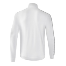 Erima Team Essential Tracktop Sports Jacket - comfortable, ribbed cuffs, side pockets white/dark grey Boys