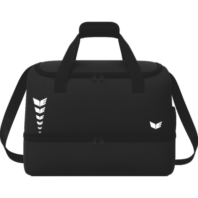 Erima sports bag Intro with bottom compartment (Size S - 33 litres) black 40x25x33cm
