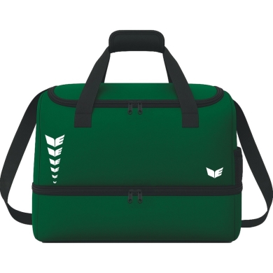 Erima sports bag Intro with bottom compartment (Size S - 33 litres) emerald green 40x25x33cm