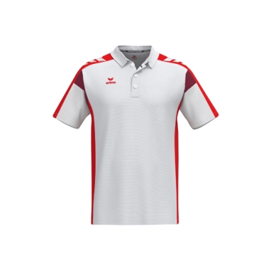Erima Tennis Polo Celebrate 125 Function (100% recycled polyester, quick-drying) white/red men's