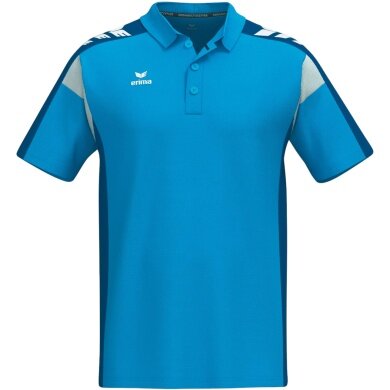 Erima Tennis Polo Celebrate 125 Function (100% recycled polyester, quick-drying) curacao blue men's