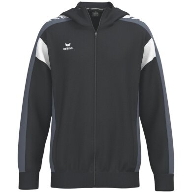 Erima Celebrate 125 Training Jacket with Hood (breathable, 100% polyester) black/grey children