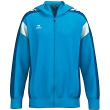 Erima Celebrate 125 Training Jacket with Hood (breathable, 100% Polyester) curacaoblue Children
