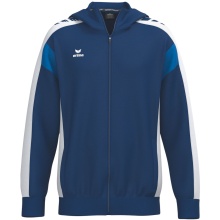 Erima Celebrate 125 Training Jacket with Hood (breathable, 100% polyester) navy blue/white children