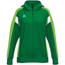 Erima Celebrate 125 Training Jacket with Hood (breathable, 100% polyester) dark green ladies